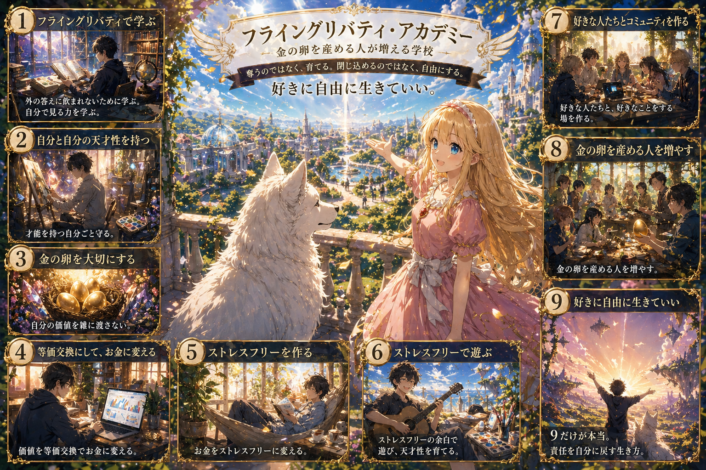 # フライングリバティ、開校前夜