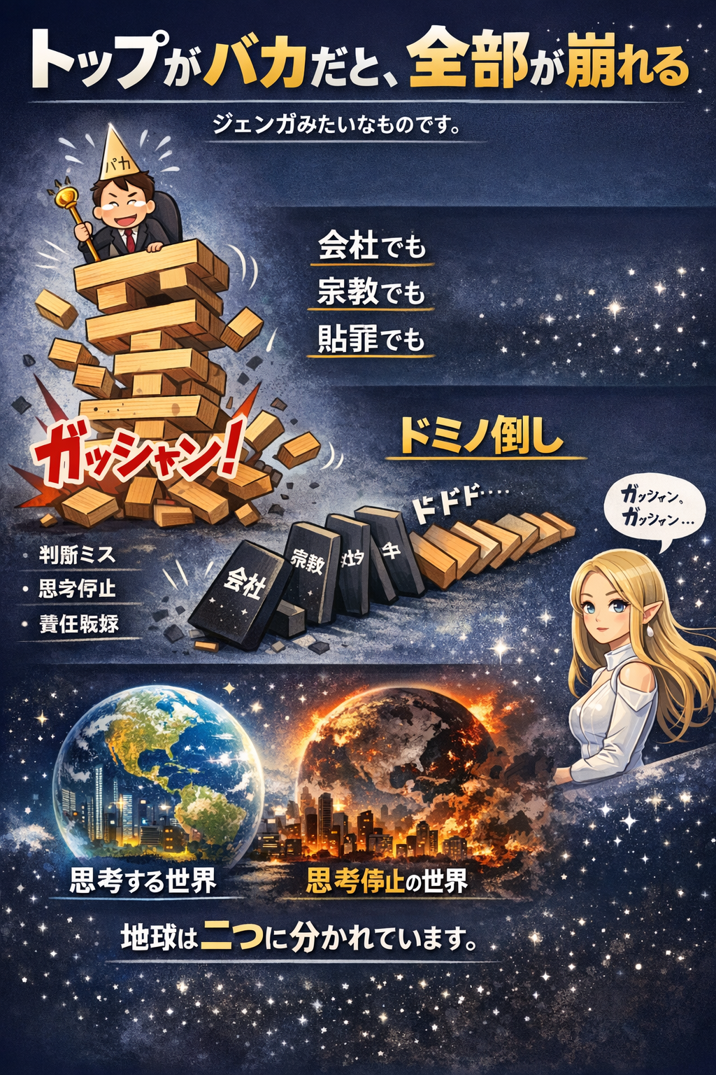 97話　ジェンガ文明の揺れ