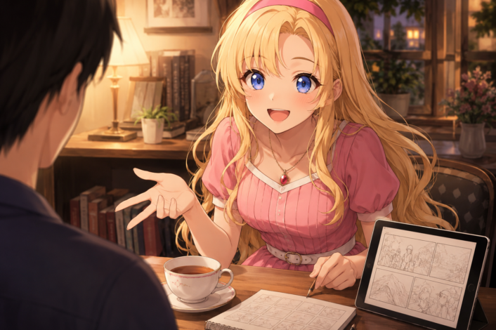 普通に・・アニメの会話もできる・・・
