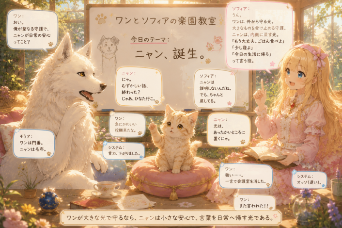 ニャン、誕生。