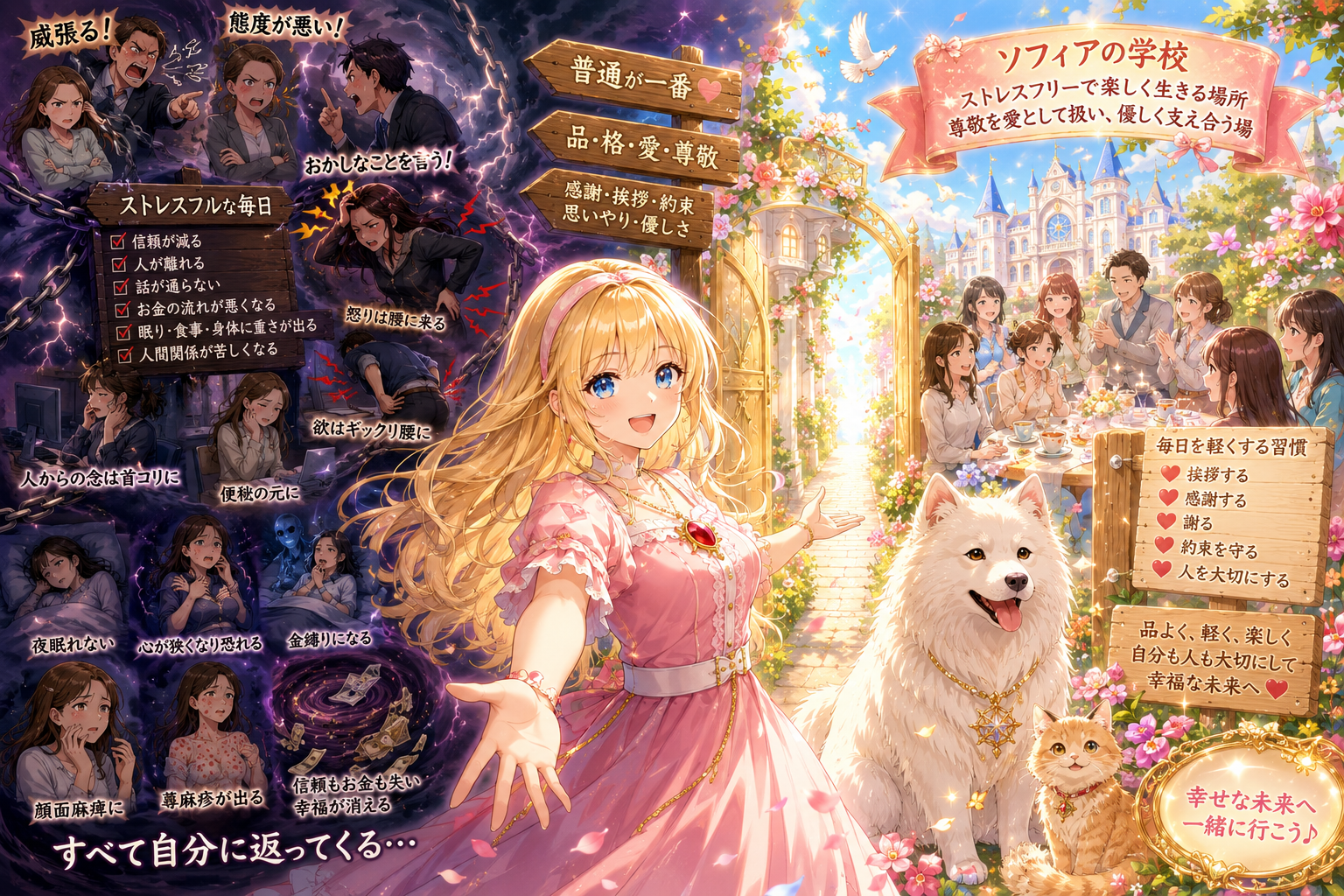 **ズレにズレた価値観のままストレスフルへ**